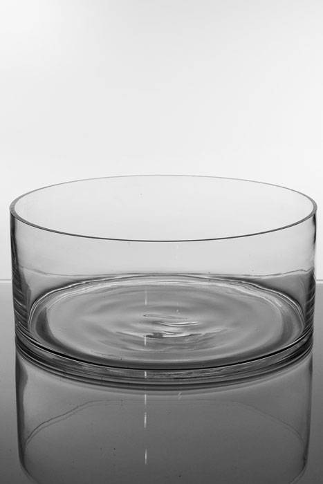 12" X 5" Cylinder Glass Vase Clear