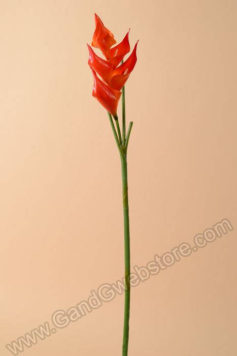 32&quot; Small Heliconia Spray Orange