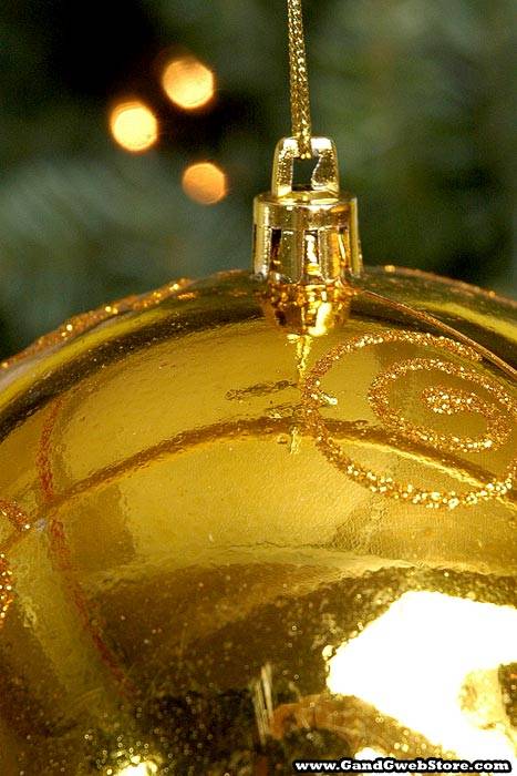 120mm Shiny Plastic Ball W/swirl Gold