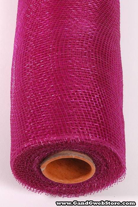 21" X 10yds Floral Mesh Deep Mauve