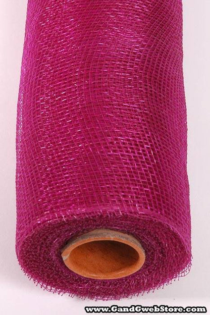 21" X 10yds Floral Mesh Deep Mauve