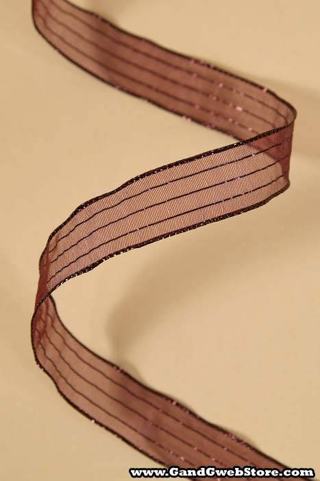 5/8" X 50yds Harmony Sheer Ribbon Burgundy