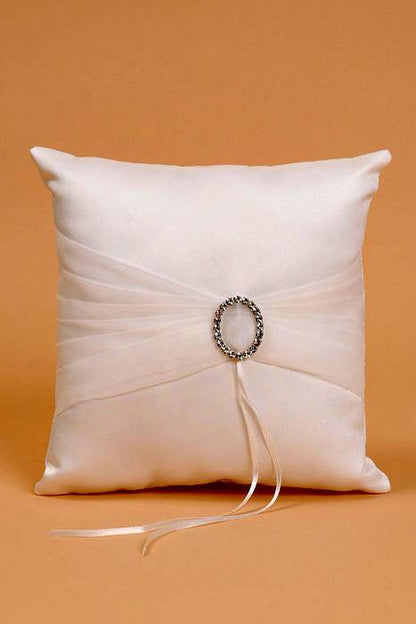 Wedding Pillow W/ Romance Ring Ivory