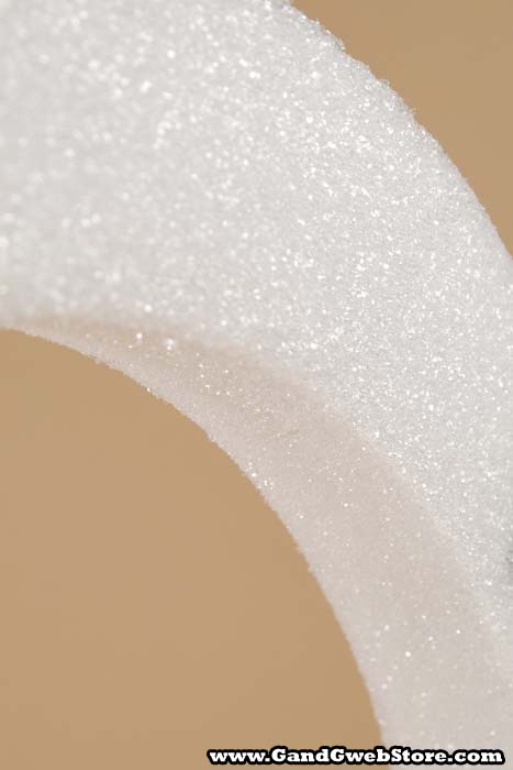 12&quot; White Flat Wreath Ea