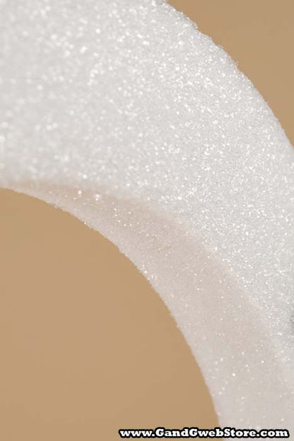 12&quot; White Flat Wreath Ea