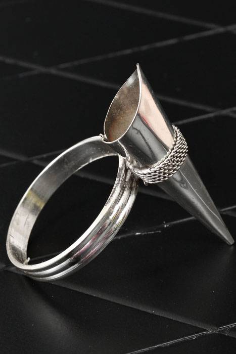 Napkin Ring W/boutonniere Holder Silver Pkg/4