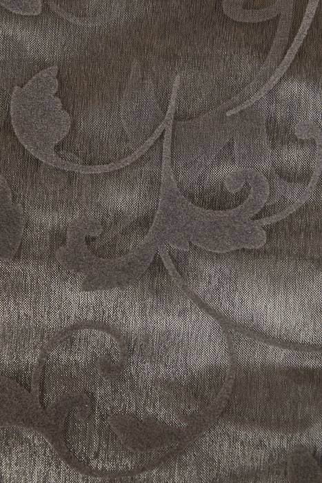 54" X 3yds Sheer/flocked Damask Sheet Silver