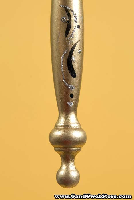 20" Lady Mask W/stick Gold/pink