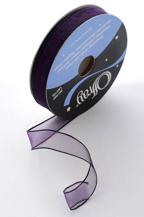 5/8" X 25yds Encore Wired Ribbon Aubergine