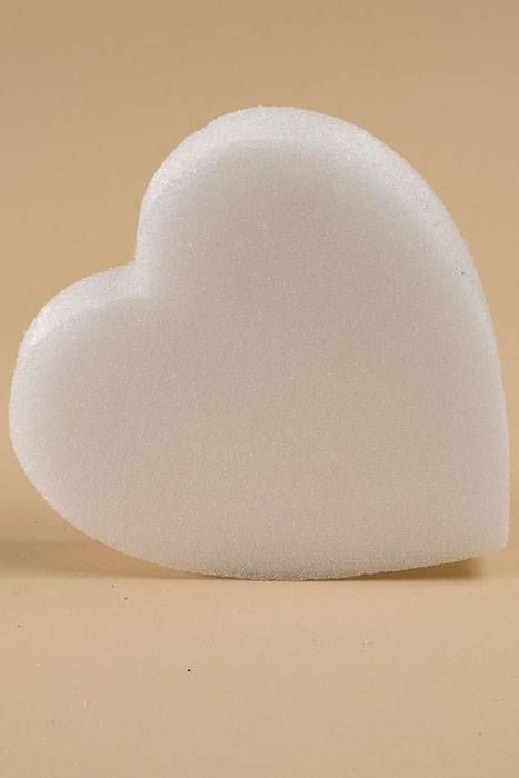 16&quot; White Solid Heart Ea