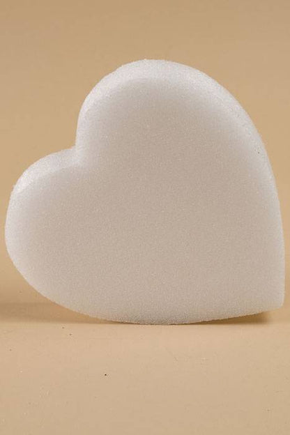 16&quot; White Solid Heart Ea