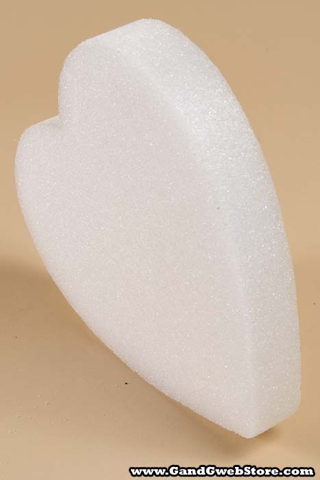 16&quot; White Solid Heart Ea