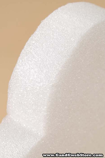 16&quot; White Solid Heart Ea