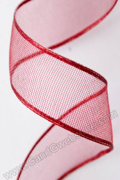 5/8" X 25yds Encore Wired Ribbon Burgundy