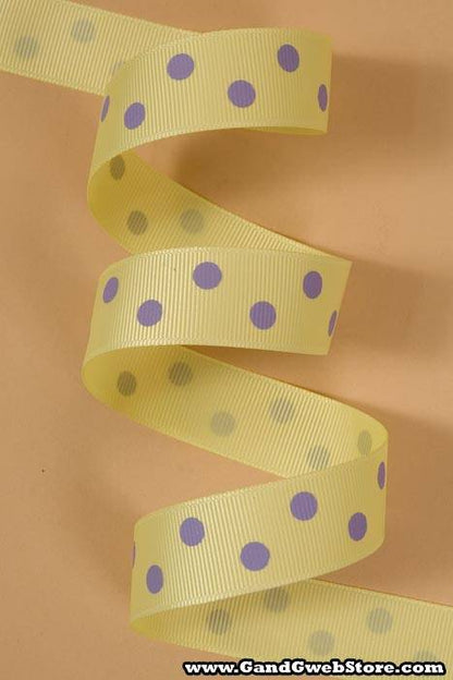 7/8" X 17yds Grosgrain Baby Maize 