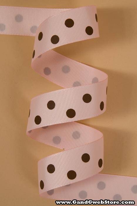 7/8" X 17yds Grosgrain Light Pink 