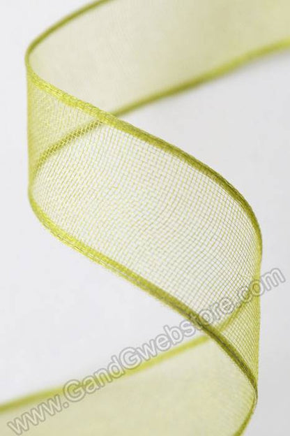 5/8" X 25yds Encore Wired Ribbon Basil
