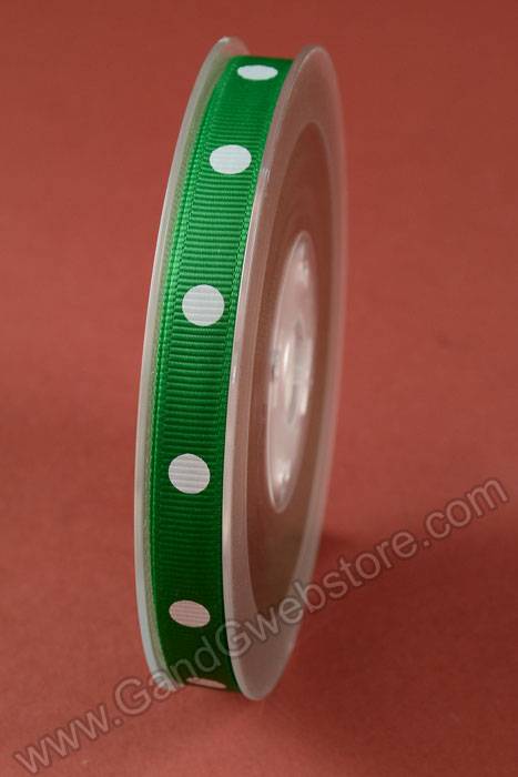3/8" X 17yds Grosgrain Emerald 