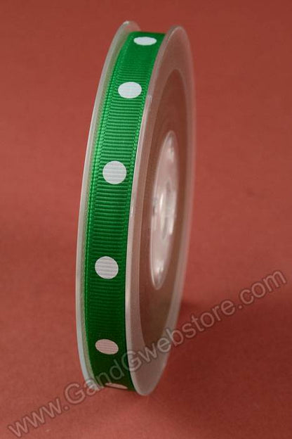 3/8" X 17yds Grosgrain Emerald 