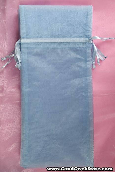 6.5" X 15" Wine Bag Blue Pkg/12