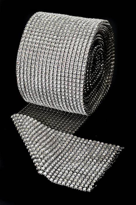 4.5" X 10yds Diamond Wrap Silver