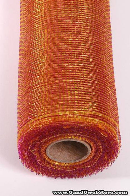 21" X 10yds Floral Mesh Golden Mauve