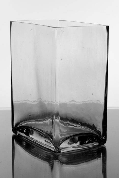 4" X 6" X 8" Rectangular Vase Clear
