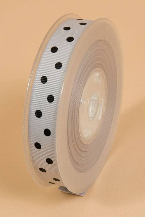 5/8" X 17yds Grosgrain Steel Grey