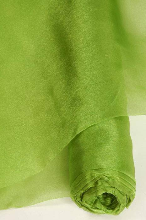 60" X 15yds Shimmer Organza Fabric Kiwi