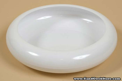 9&quot; Frisbee Dish White Pkg/6