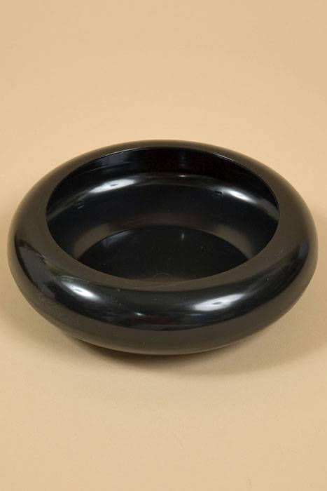 7.5" Frisbee Dish Black Pkg/6