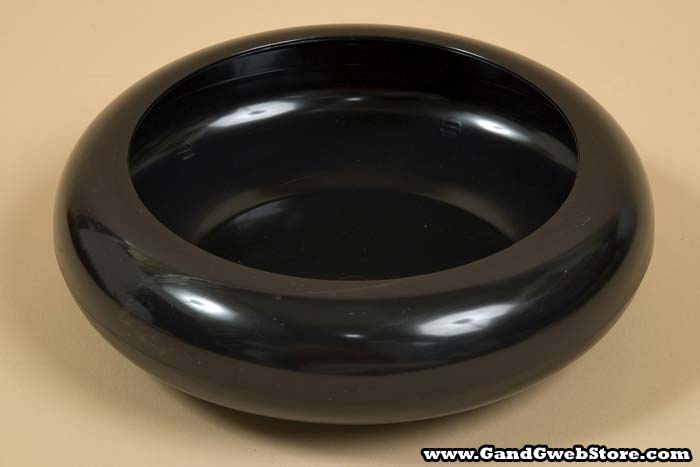 7.5" Frisbee Dish Black Pkg/6