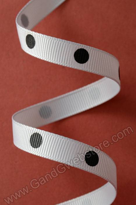 3/8" X 17yds Grosgrain Grey 