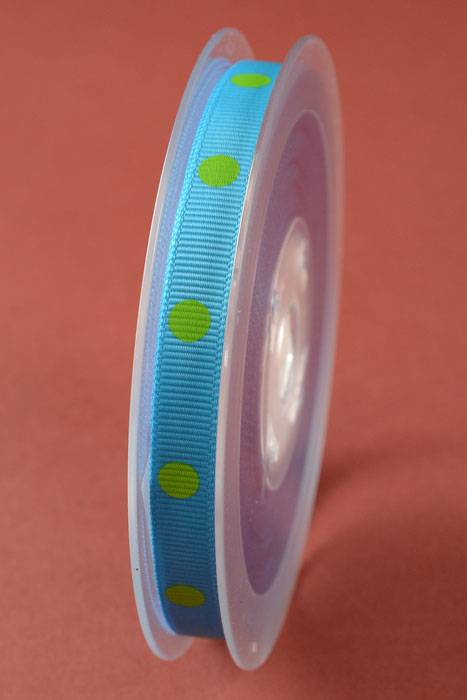 3/8" X 17yds Grosgrain Turquoise 