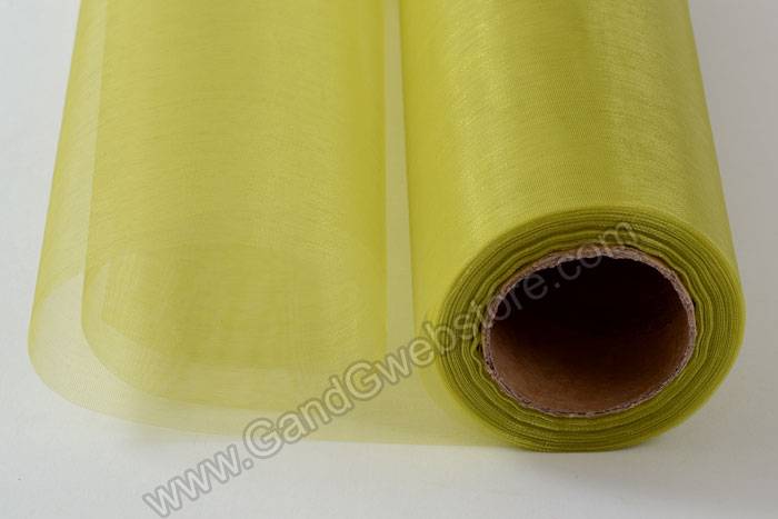 14" X 25yds Organza Kiwi