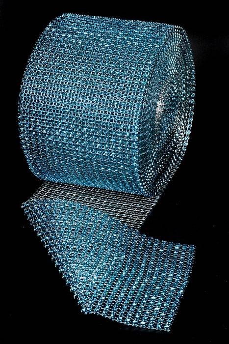 4.5" X 10yds Diamond Wrap Turquoise