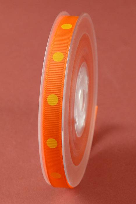 3/8" X 17yds Grosgrain Tangerine 