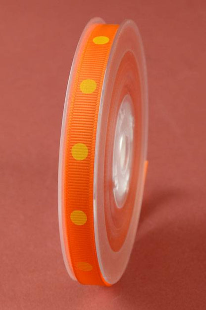 3/8" X 17yds Grosgrain Tangerine 