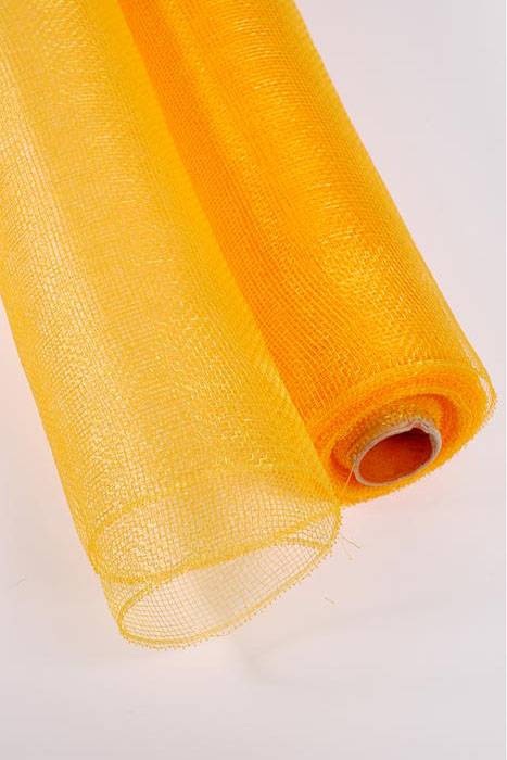 21" X 10yds Floral Mesh Golden Gold