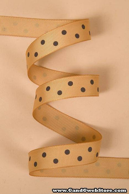 5/8" X 17yds Grosgrain Old Gold 