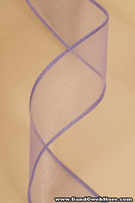 1.5" X 50yds Wired Sheer Spring Ribbon Lavender 