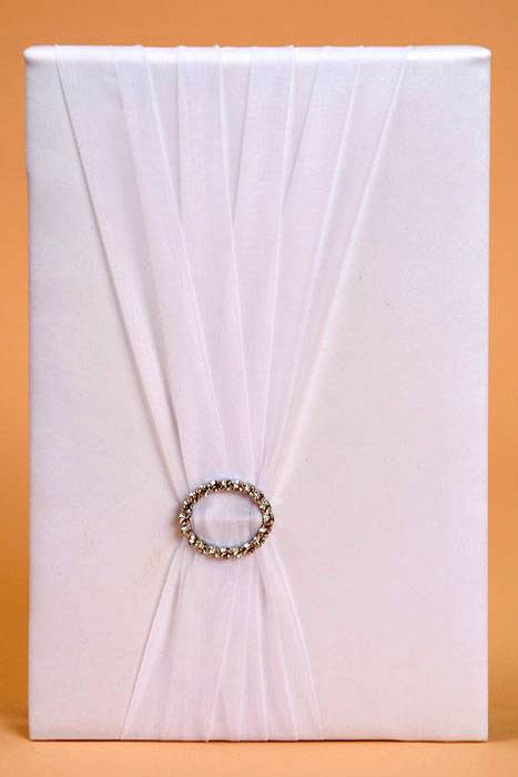Guest Book W/ Romance Ring White