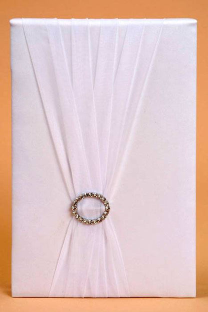Guest Book W/ Romance Ring White