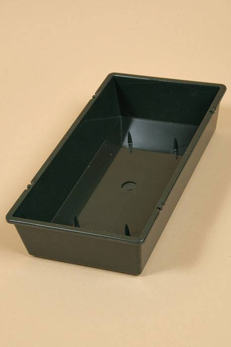 10.25" X 5.25" X 2" Rectangle Container Green Pkg/6