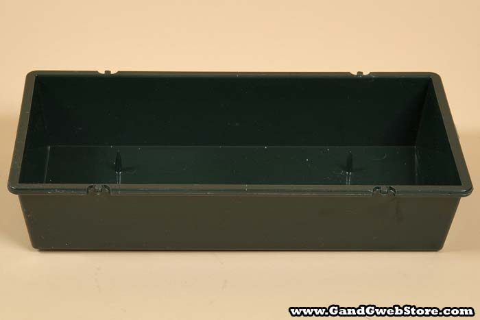 10.25" X 5.25" X 2" Rectangle Container Green Pkg/6