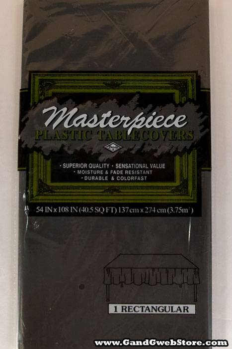 Rectangular/round Plastic Table Cover Black