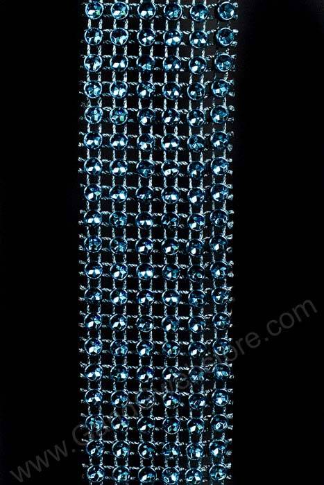 1.5" X 5yds Diamond Wrap Turquoise