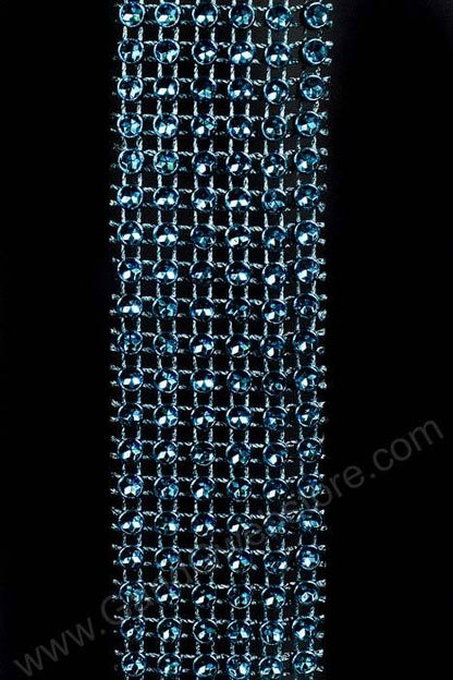 1.5" X 5yds Diamond Wrap Turquoise