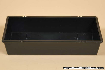 10.25" X 5.25" X 2" Rectangle Container Black Pkg/6