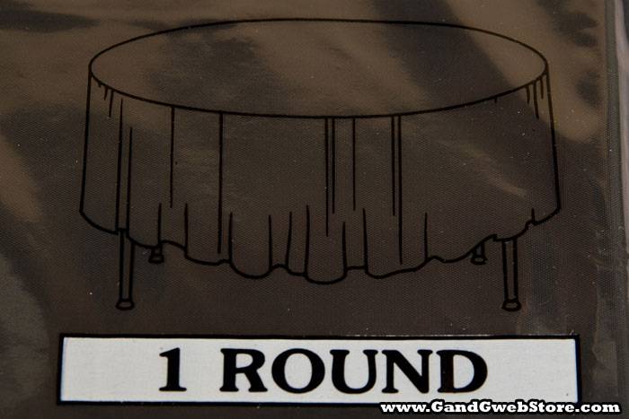 Rectangular/round Plastic Table Cover Black